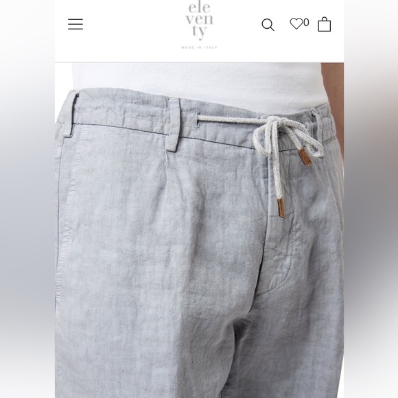 Eleventy Milano Mens BLUE Jogger Pants Size 32 - Picture 8 of 8